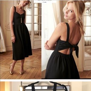 NWT Sezane Dorine Dress black